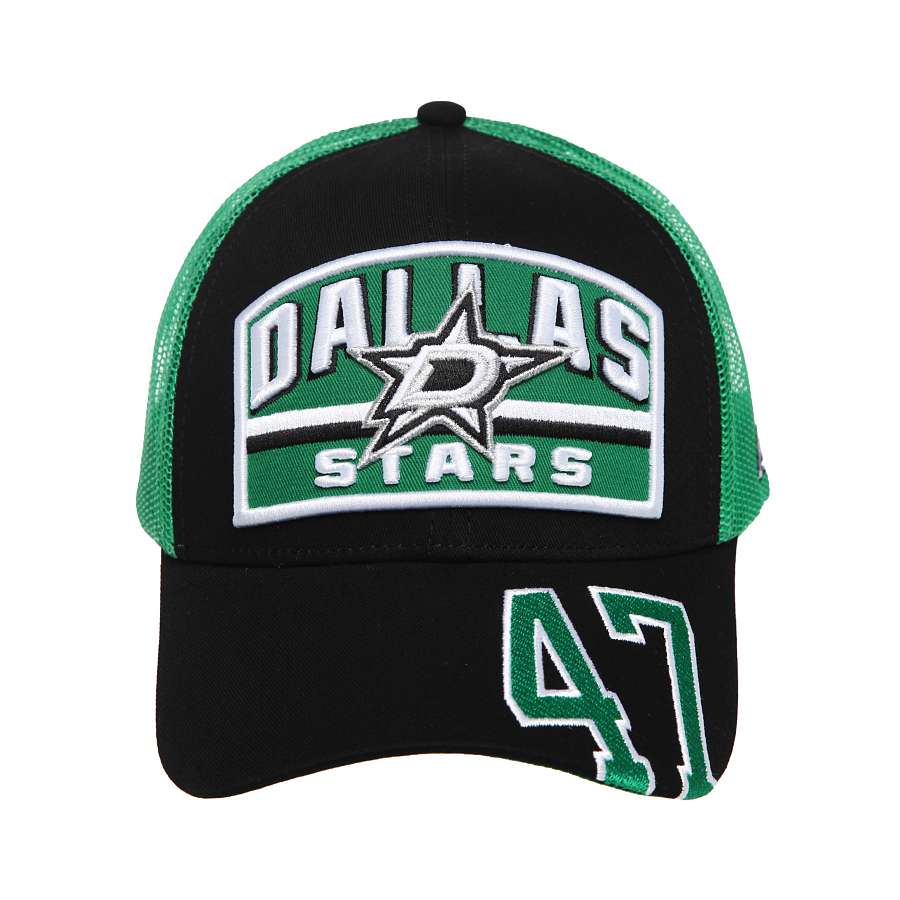 Бейсболка Dallas Stars №47, черн.-зелен.