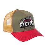 Бейсболка STETSON арт. 7741111 TRUCKER CAP FESTIVAL LIVE LOUD (оливковый / красный)