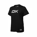 Футболка женская черная "ОК"
