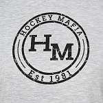 Футболка женская "Hockey Mafia. Est 1981. круг" серая
