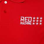 Поло мужское красное "Red Machine. 9 звезд"
