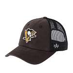 Бейсболка AMERICAN NEEDLE арт. SMU704A-PPN Pittsburgh Penguins Raglan Bones NHL (черный)