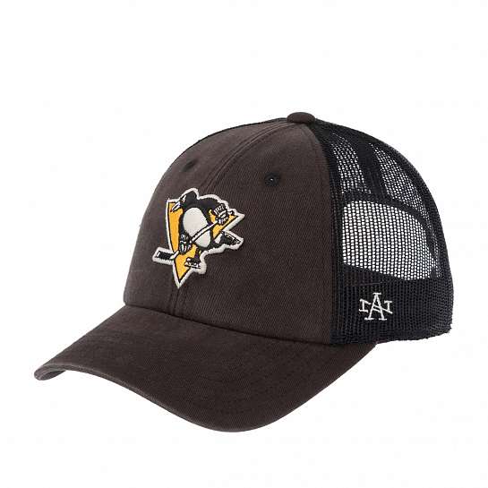Бейсболка AMERICAN NEEDLE арт. SMU704A-PPN Pittsburgh Penguins Raglan Bones NHL (черный)