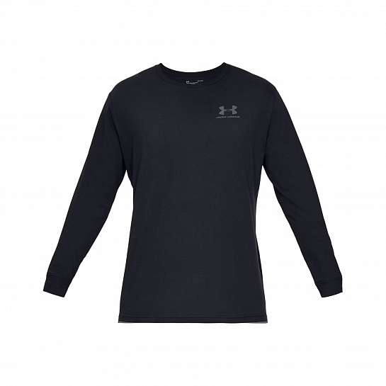 Лонгслив UA SPORTSTYLE LEFT CHEST LS BLK