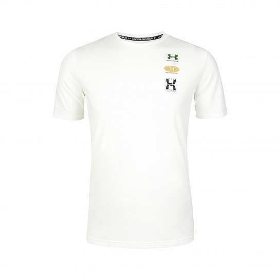 Футболка UA M 60/40S EVOL LOGO SS WHITE