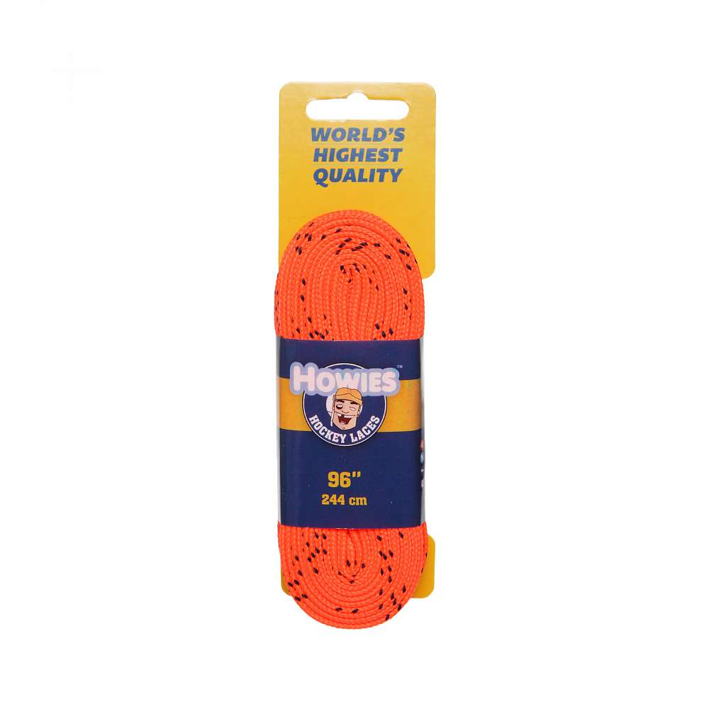 Шнурки хоккейные Howies без пропитки оранжевые