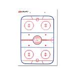 Доска тактическая хоккейная с зажимом и маркером 23 х 33 см, Lowry Sports