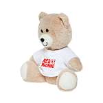 Softoy Мягкая игрушка Медведь в белой футболке 25см