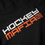 Мужское худи «Hockey Mafia» Оранжевый принт на спине