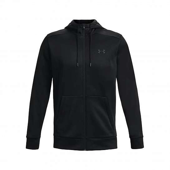 Толстовка UA Armour Fleece FZ Hoodie-BLK