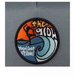 Бейсболка COASTAL арт. HFT The Glow (серый / красный)