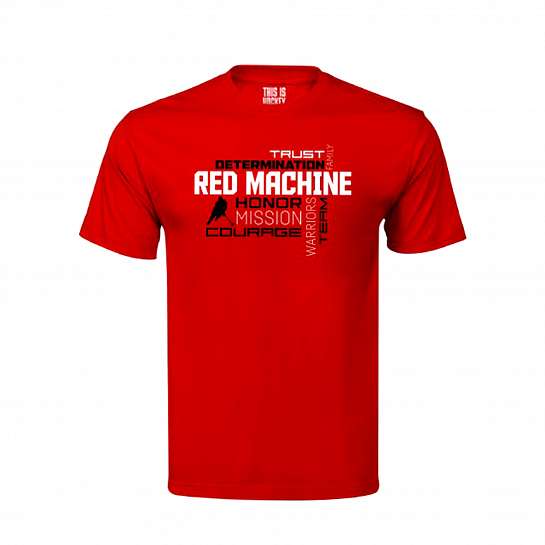 Футболка подростковая "Red Machine. Determination" красная