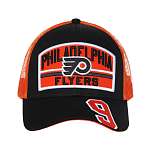 Бейсболка Philadelphia Flyers №9, черно-оранж.