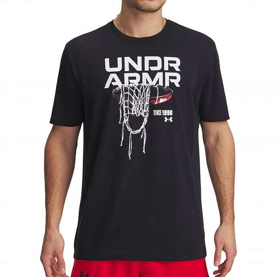 Футболка UA M 60/40s Hoops Net SS BLK