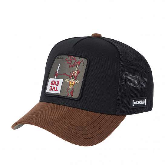 Бейсболка CAPSLAB арт. CL/LOO12/1/PCT/WI2 Looney Tunes Wile E. Coyote (черный / коричневый)