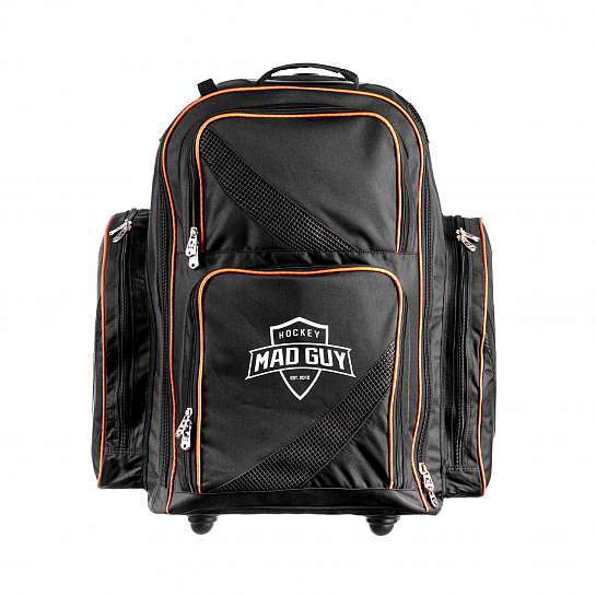 Рюкзак хоккейный на колесах Limited Edition MAD GUY JR (черн/оранж)